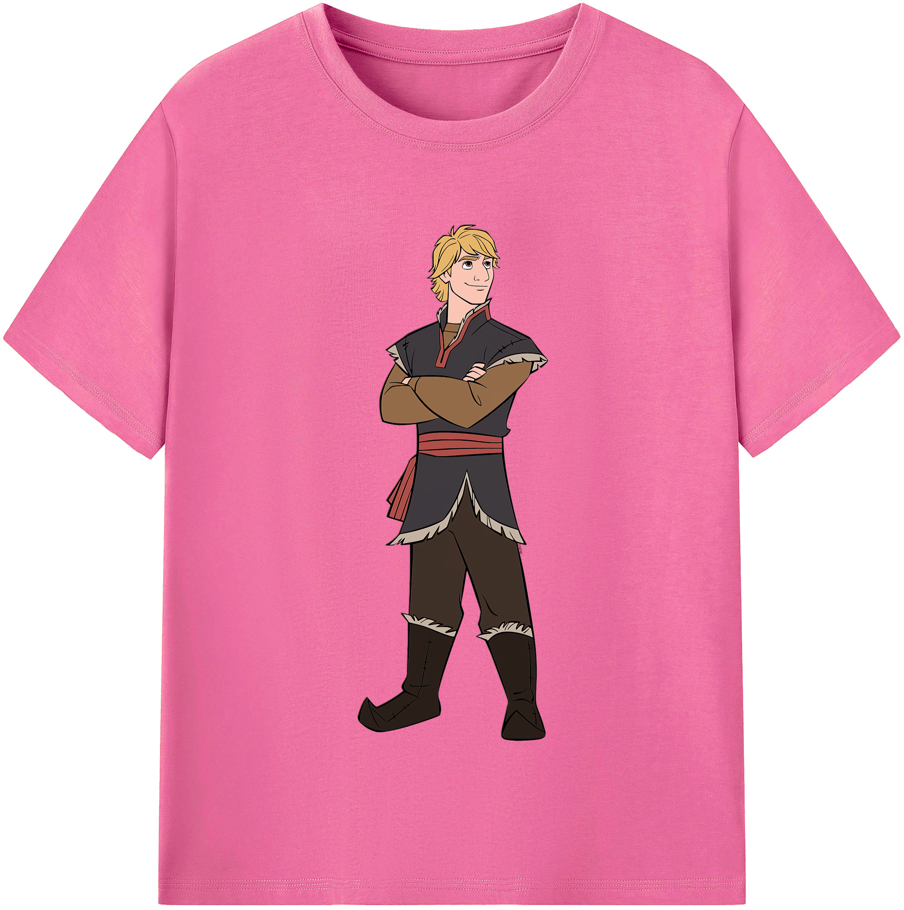 （画像用） アナと雪の女王 アンナ エルサ Frozen Anna Elsa レディースカジュアルプリントTシャツ（綿100％）